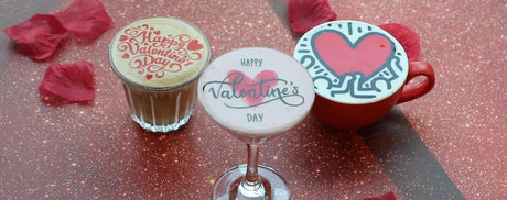 Valentine's Day Drinks Latte Art Multicolor Coffee Printer