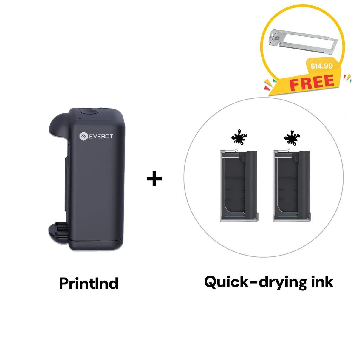 Evebot PrintInd Handheld Inkjet Printer Gun Evebot