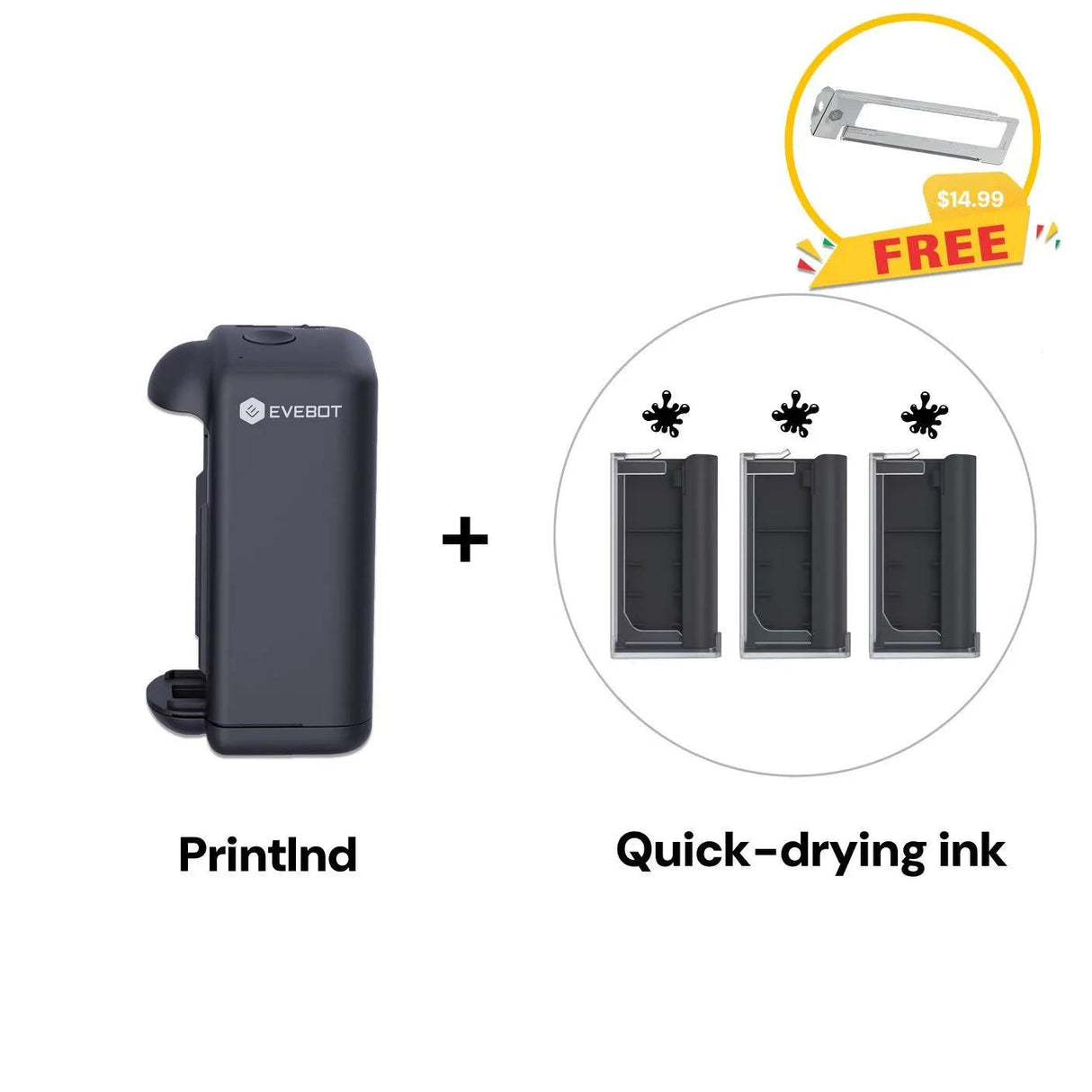 Evebot PrintInd Handheld Inkjet Printer Gun Evebot