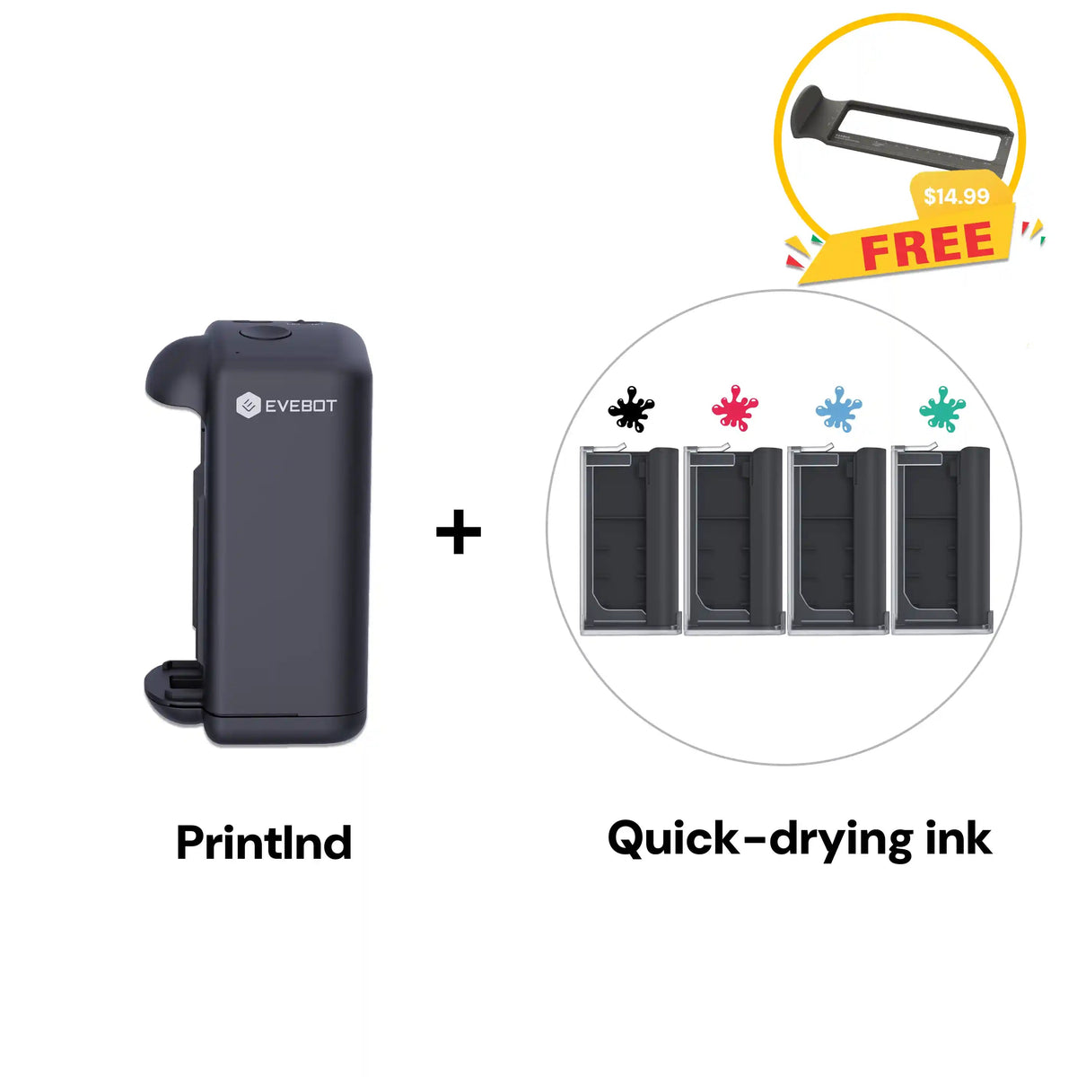Evebot PrintInd Handheld Inkjet Printer Gun Evebot