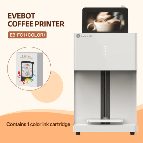 Evebot Multicolor Coffee Drink Printer EB-FC1 Color Food Printer