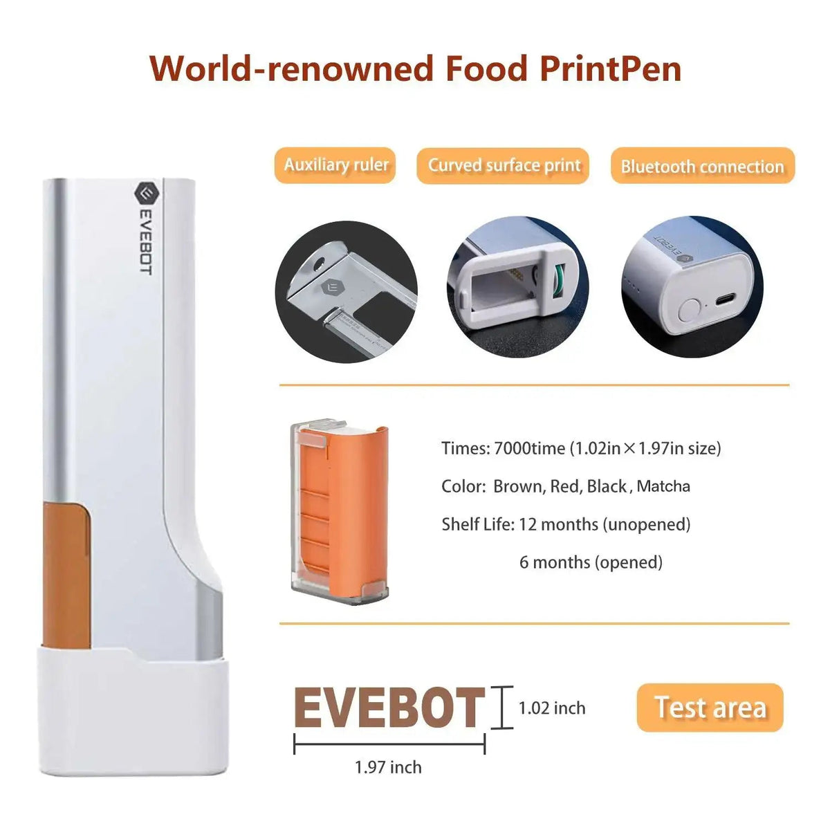 Evebot Food-grade Portable PrintPen Evebot