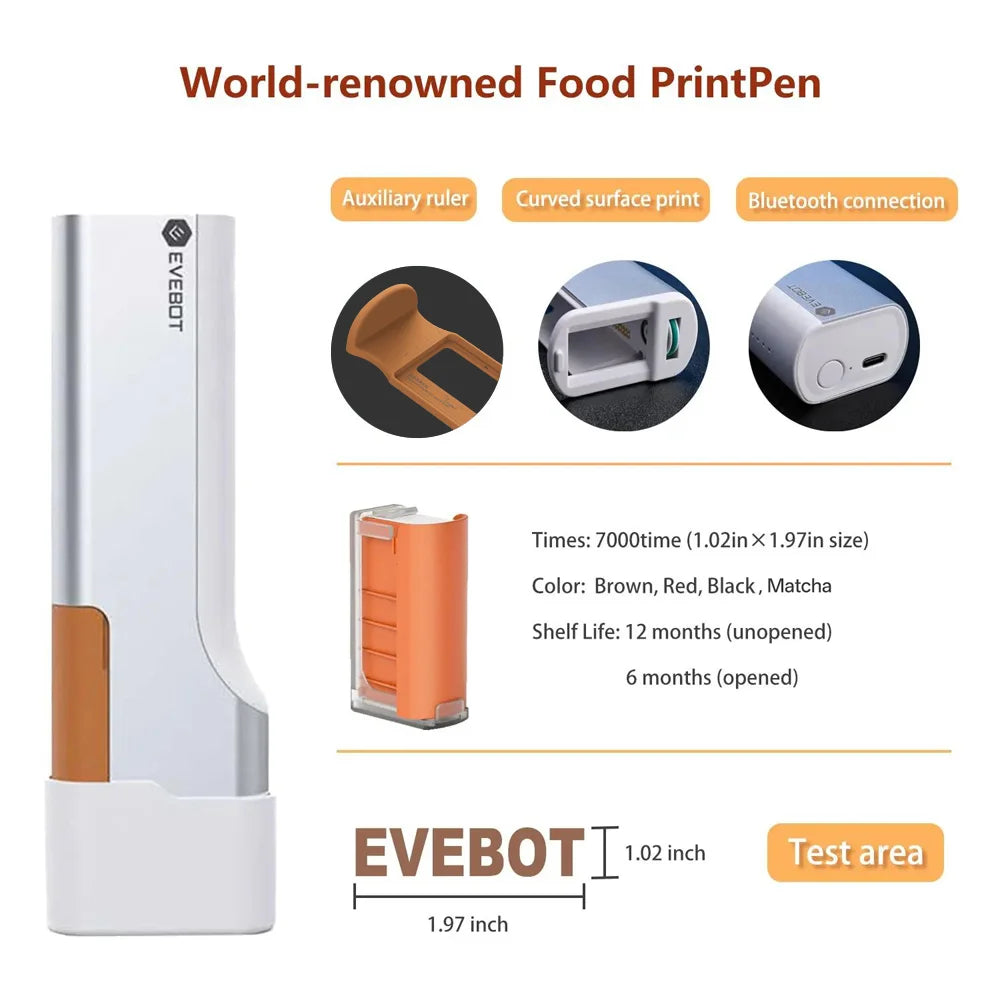Evebot Food-grade Portable PrintPen Evebot