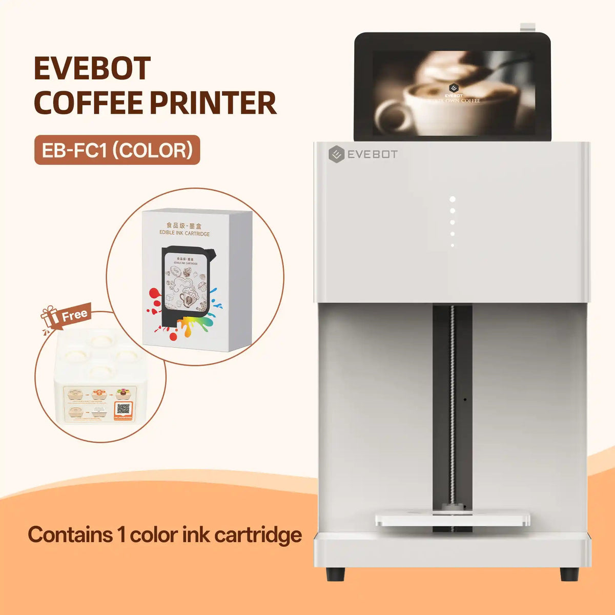 Evebot EB-FC1 Multicolor Coffee Printer Evebot