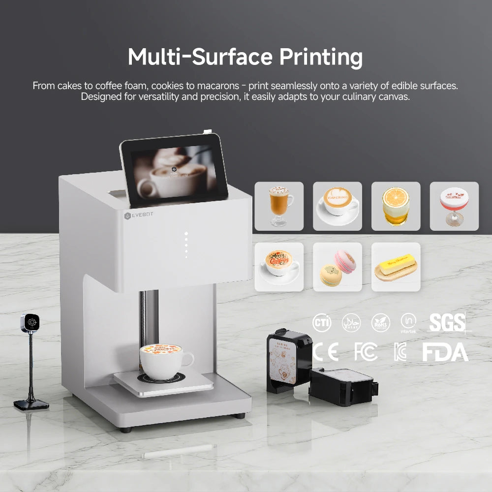 Evebot EB-FC1 Multicolor Coffee Printer Evebot