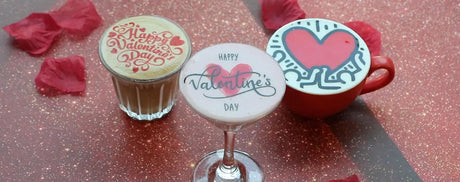 Valentine's Day Drinks Latte Art Multicolor Coffee Printer Evebot