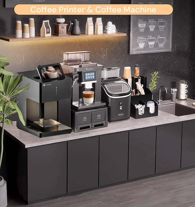 Evebot Coffee Machine - Making Lattes and Art