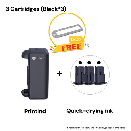 Evebot PrintInd - Ultra Portable Handheld Inkjet Printer