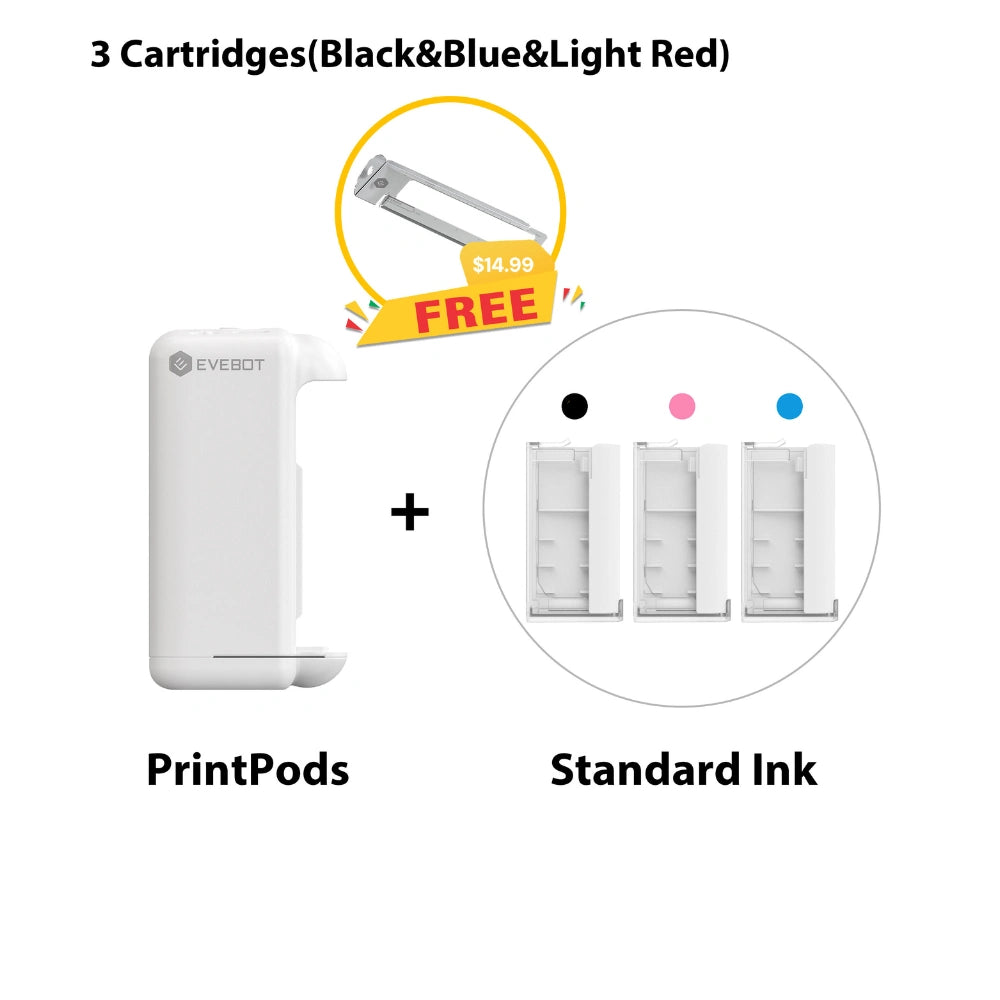 Evebot PrintPods - Mini Handheld Printer for Absorbent Surface Evebot