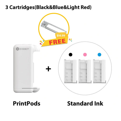 Evebot PrintPods - Mini Handheld Printer for Absorbent Surface Evebot