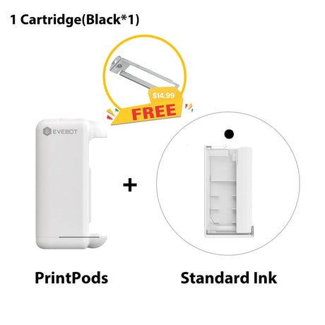 Evebot PrintPods - Mini Handheld Printer for Absorbent Surface Evebot