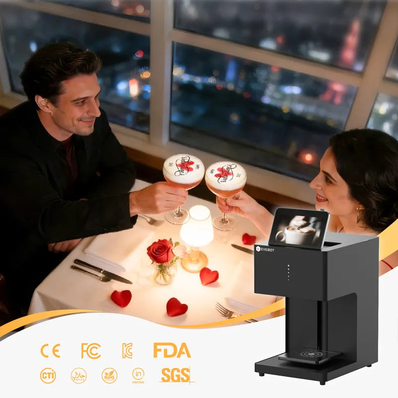 Evebot 多色咖啡飲料印表機 EB-FC1 彩色食品印刷機