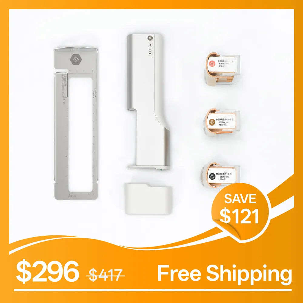 Evebot Tragbarer PrintPen in Lebensmittelqualität