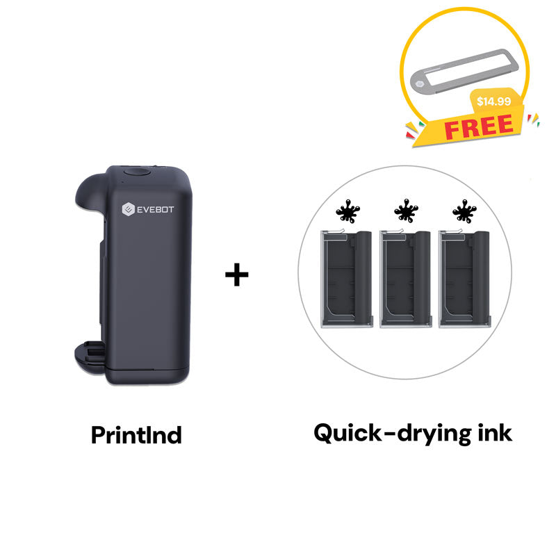 Evebot PrintInd - Ultra Portable Handheld Inkjet Printer