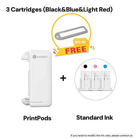 Evebot PrintPods-Stampanti portatili per superfici assorbenti