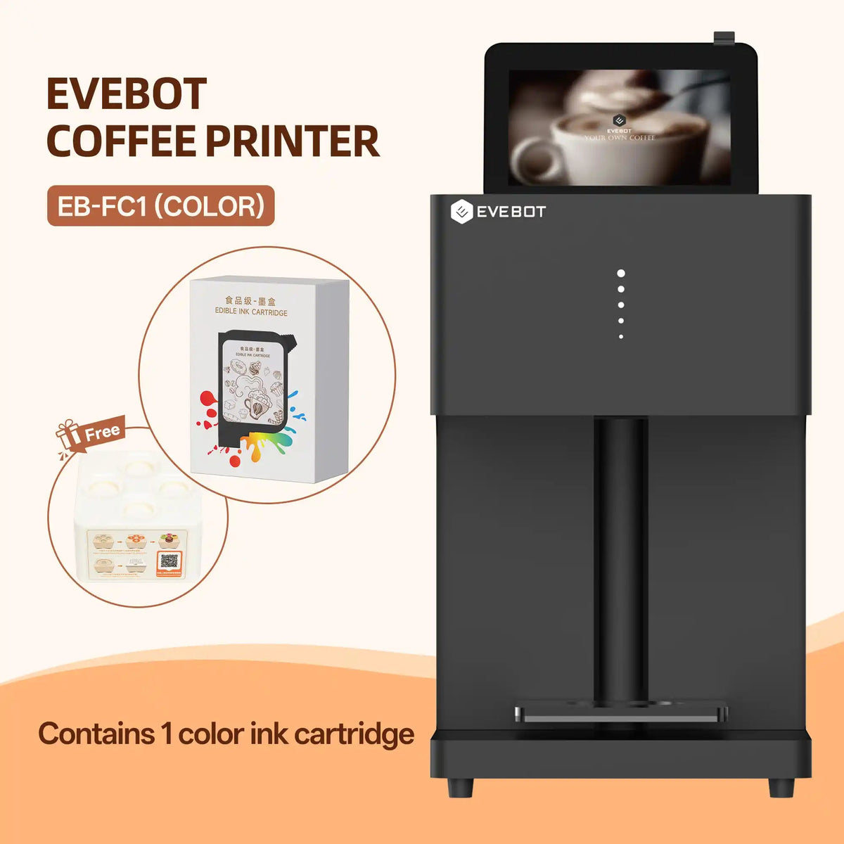 Evebot EB-FC1 Multicolor Coffee Printer Evebot