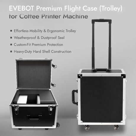 Premium Flight Case for Coffee Printer Machine Evebot
