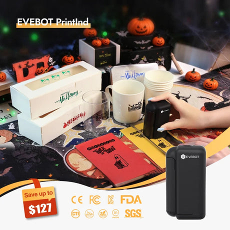 Evebot PrintInd Handheld Inkjet Printer Gun Evebot