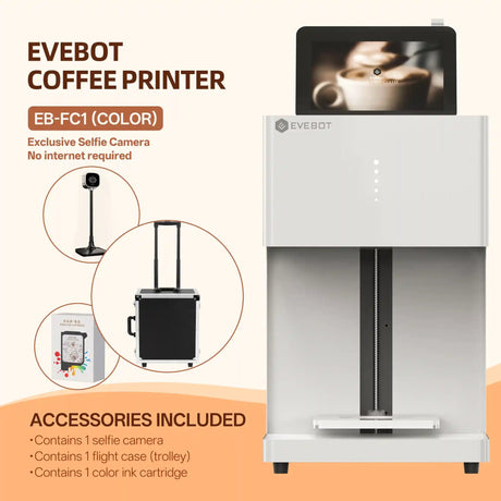Evebot EB-FC1 Multicolor Coffee Printer Evebot
