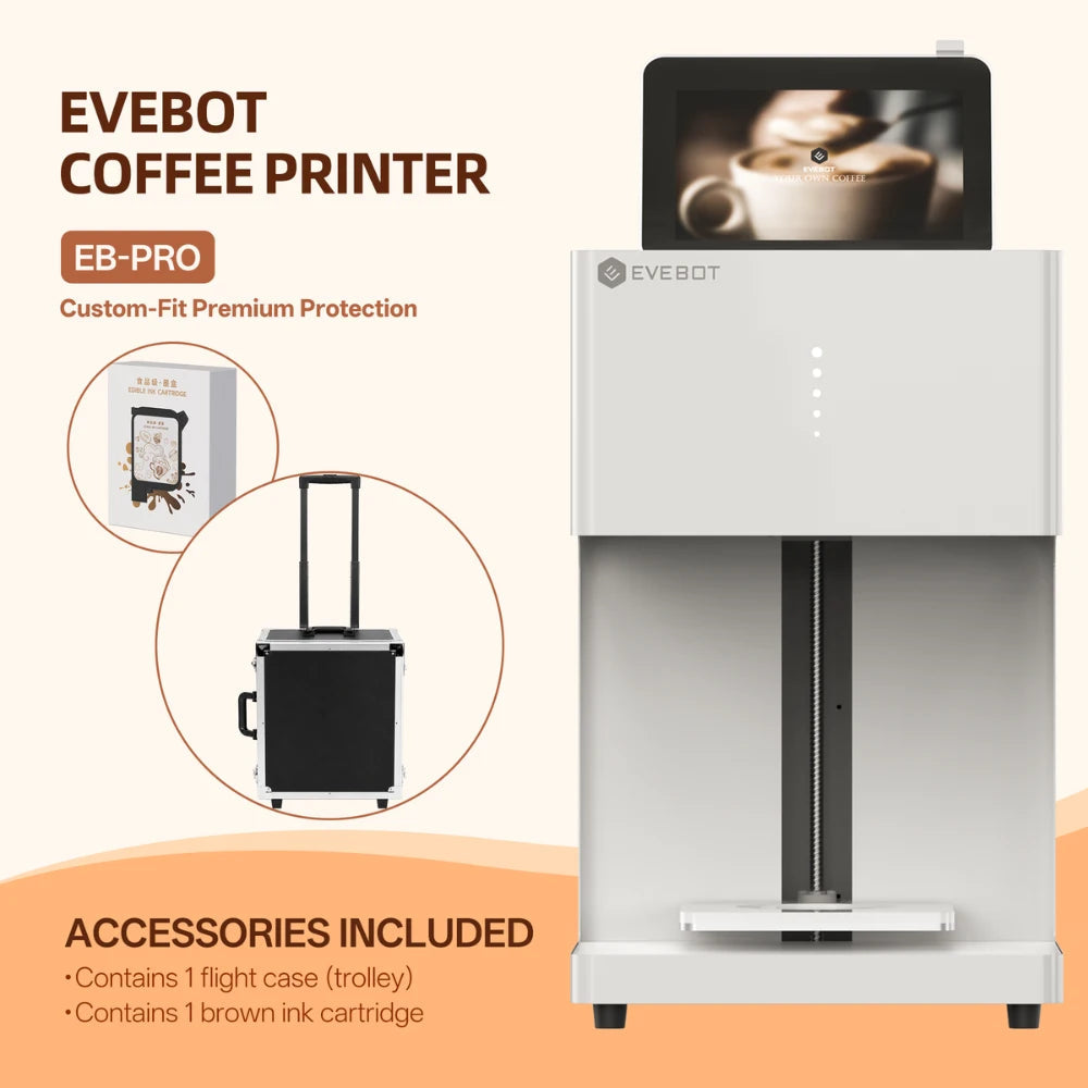 Evebot EB-Pro High Speed Coffee Foam Printer Evebot